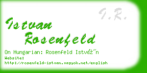 istvan rosenfeld business card